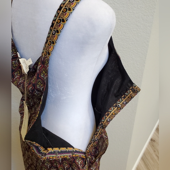 Let Me Be, Anthropologie Overall Jumper, Wide Crop Leg, Cotton, Med, NWT - Picture 7 of 16